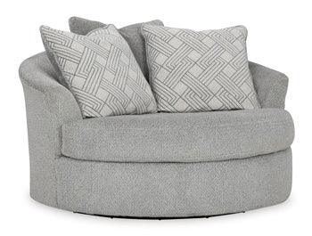 Casselbury Oversized Swivel Accent Chair — Cement Signature Design by Ashley® Living Room
