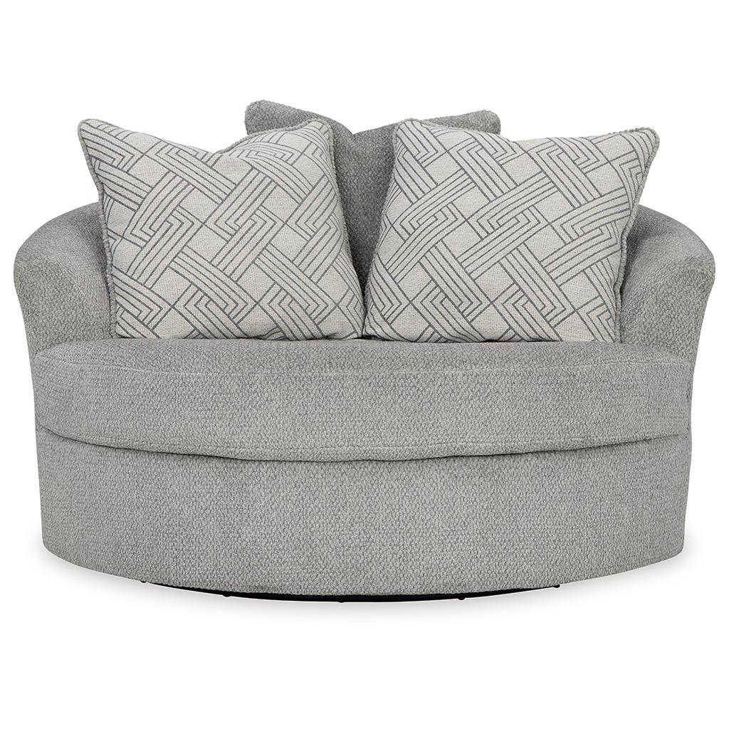 Casselbury Oversized Swivel Accent Chair — Cement Signature Design by Ashley® Living Room