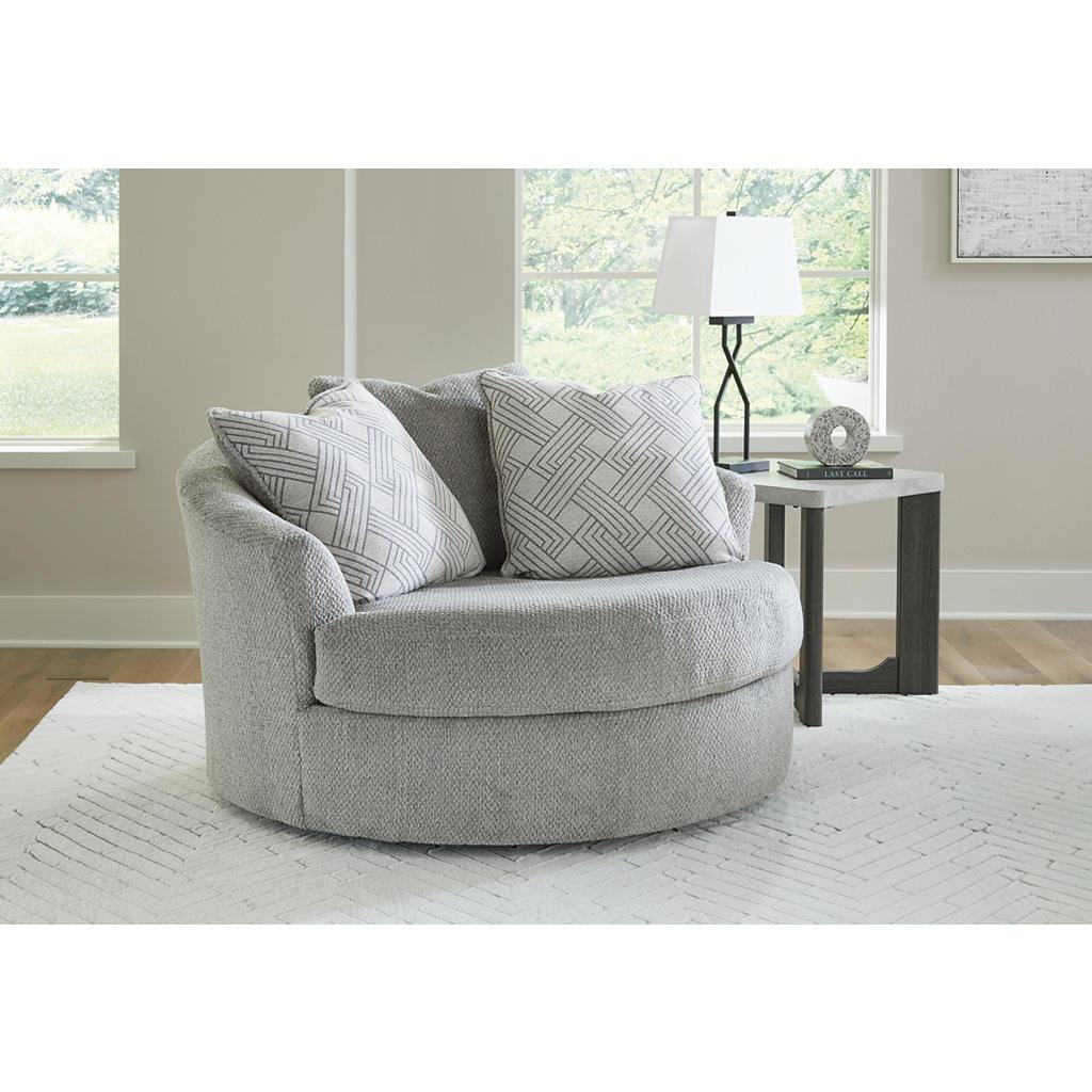 Casselbury Oversized Swivel Accent Chair — Cement Signature Design by Ashley® Living Room