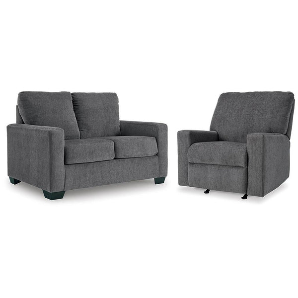 Rannis Twin Sofa Sleeper and Recliner — Pewter Set Signature Design by Ashley® Uncategorized