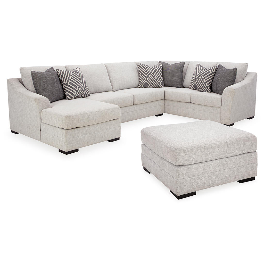 Koralynn 3-Piece Sectional and Oversized Accent Ottoman Benchcraft® Uncategorized