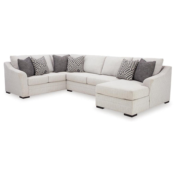 Koralynn 3-Piece Sectional with Chaise (S2) — Stone Benchcraft® Living Room