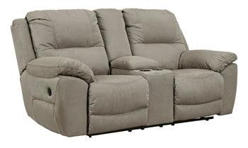 Next-Gen Gaucho Reclining Console Loveseat — Putty Manual Signature Design by Ashley® Living Room