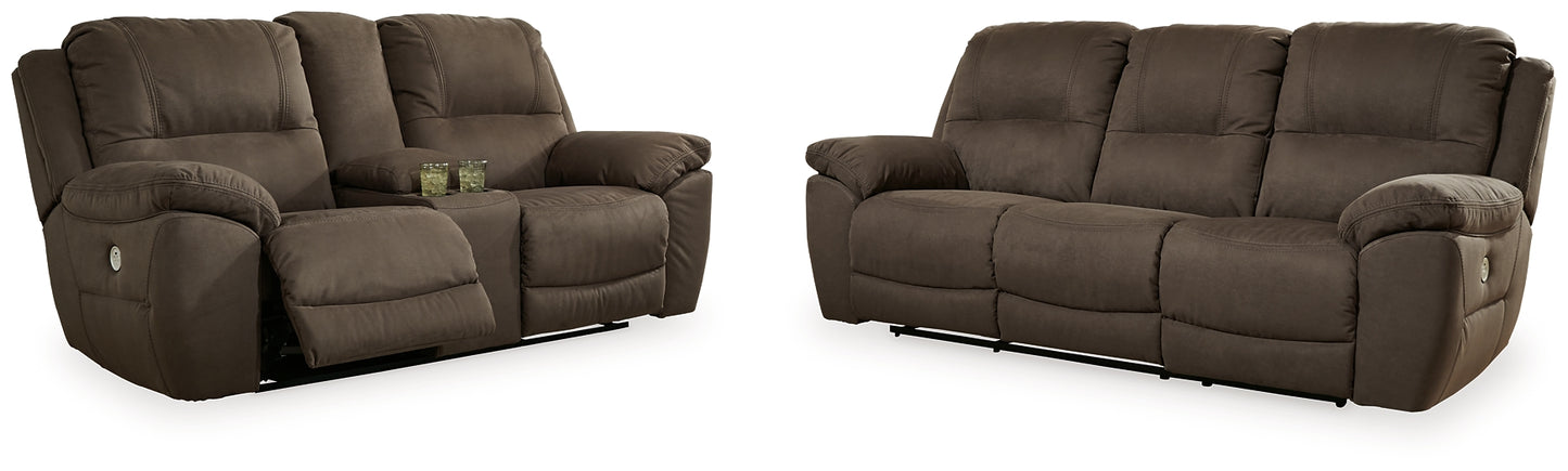 Next-Gen Gaucho Power Reclining Sofa and Loveseat