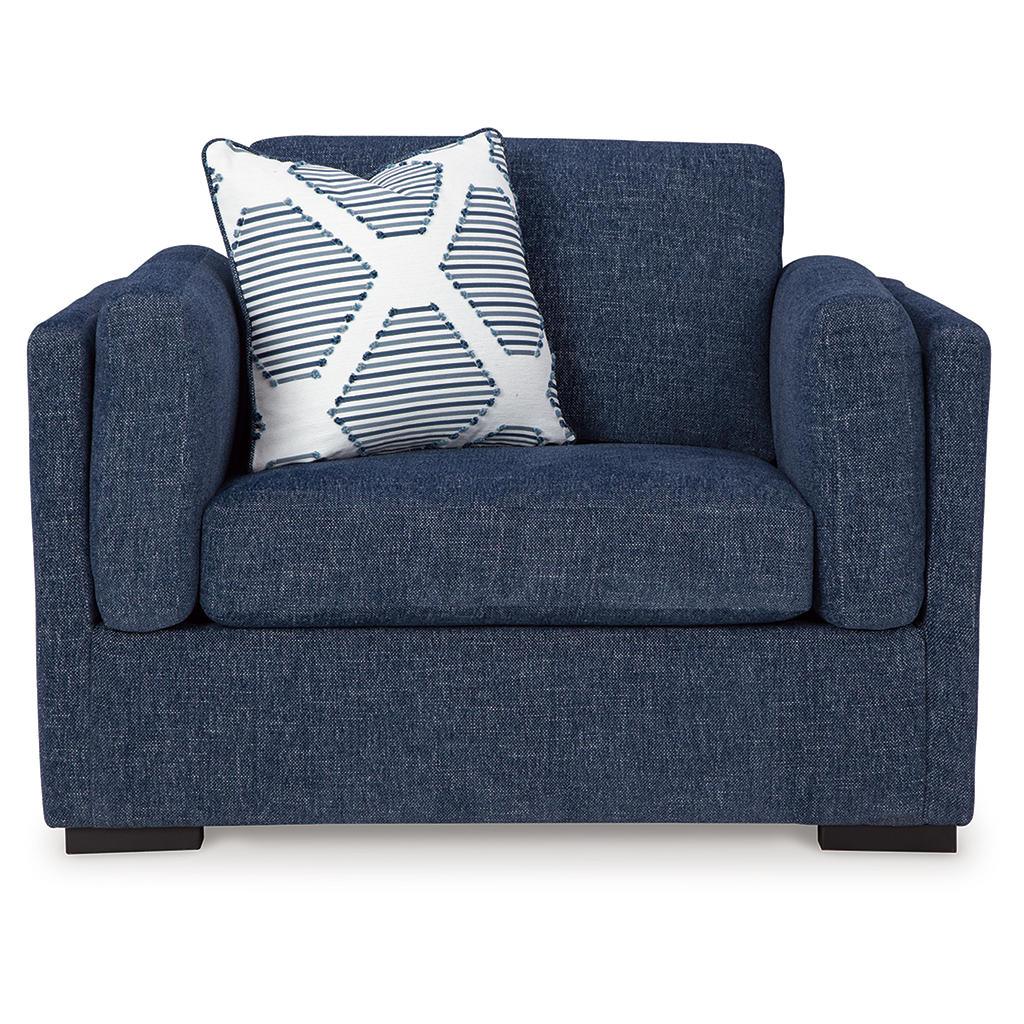 Evansley Sofa, Loveseat, Chair and Ottoman — Navy Benchcraft® Uncategorized