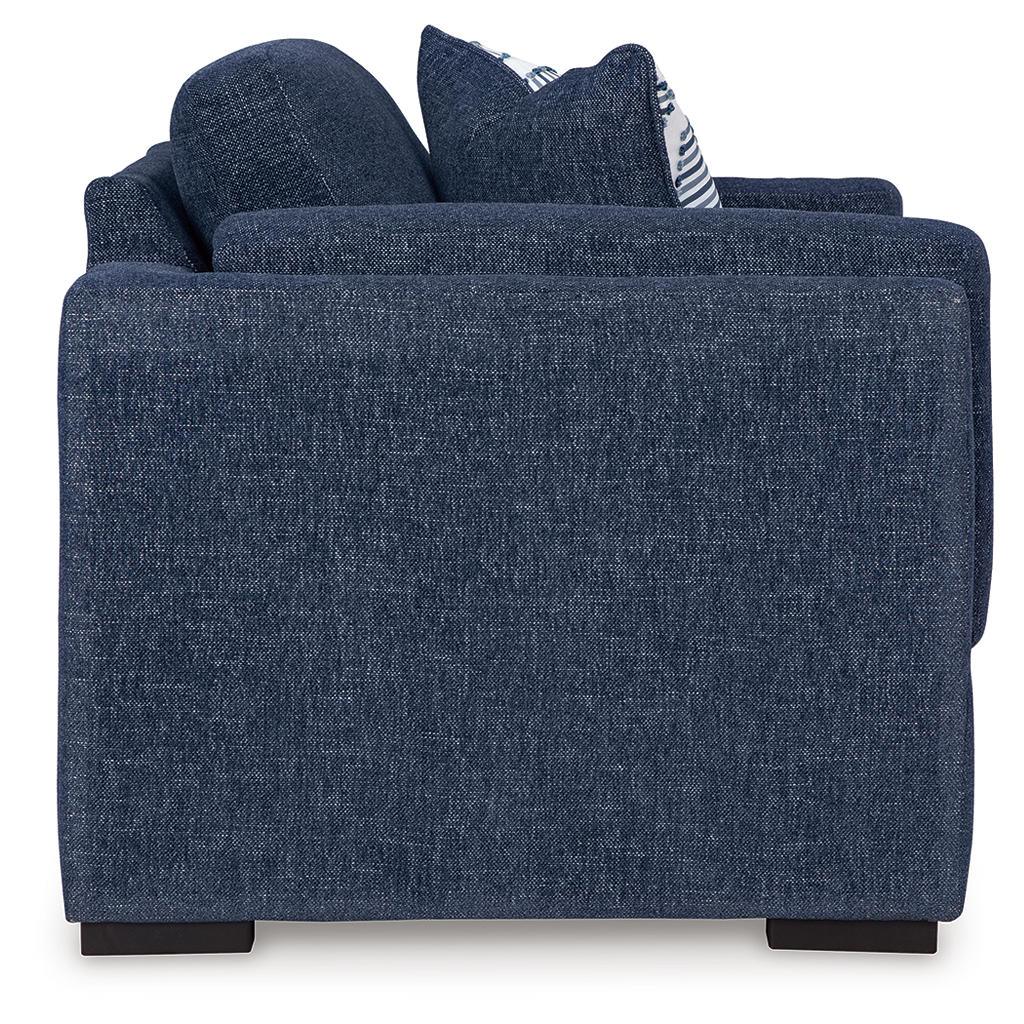 Evansley Sofa, Loveseat, Chair and Ottoman — Navy Benchcraft® Uncategorized