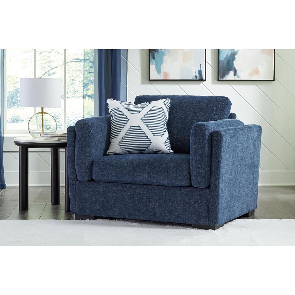Evansley Sofa, Loveseat, Chair and Ottoman — Navy Benchcraft® Uncategorized