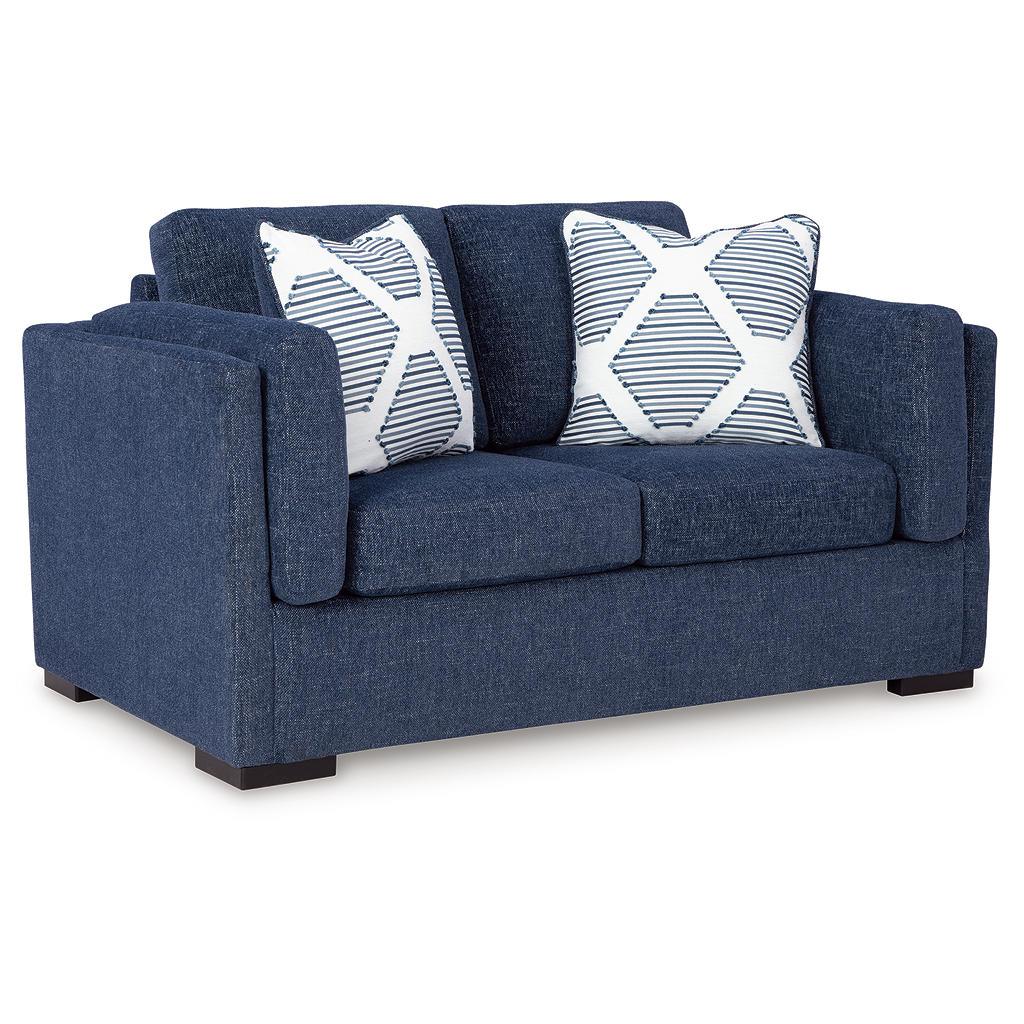 Evansley Sofa, Loveseat, Chair and Ottoman — Navy Benchcraft® Uncategorized