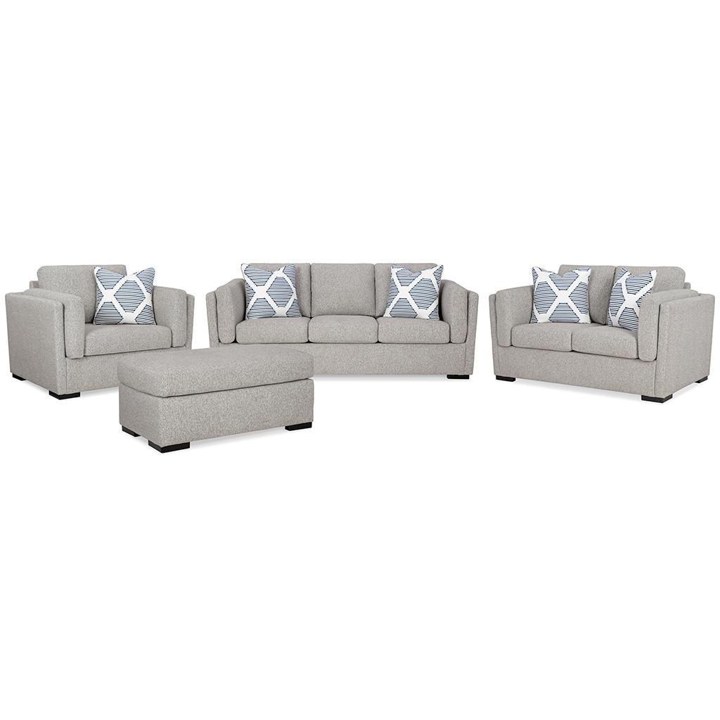 Evansley Sofa, Loveseat, Chair and Ottoman — Pewter Benchcraft® Uncategorized
