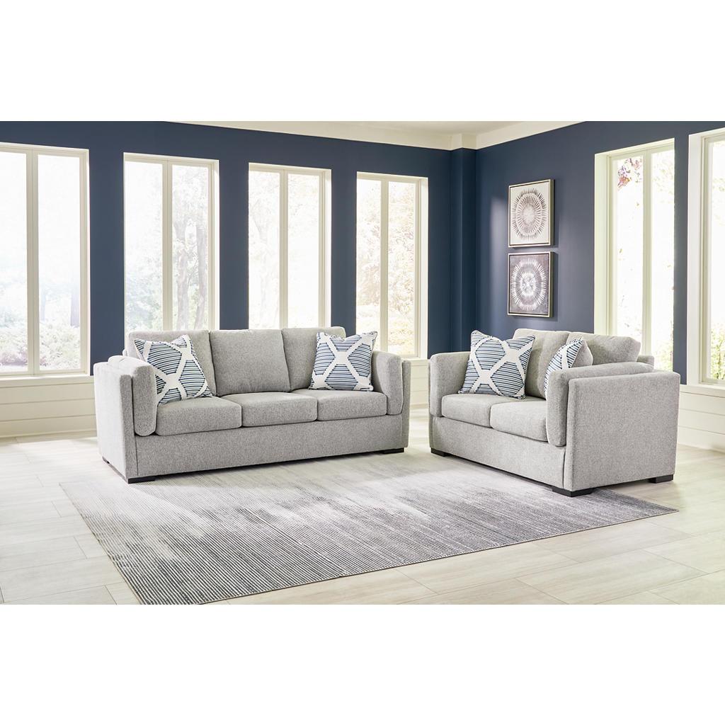Evansley Sofa, Loveseat, Chair and Ottoman — Pewter Benchcraft® Uncategorized