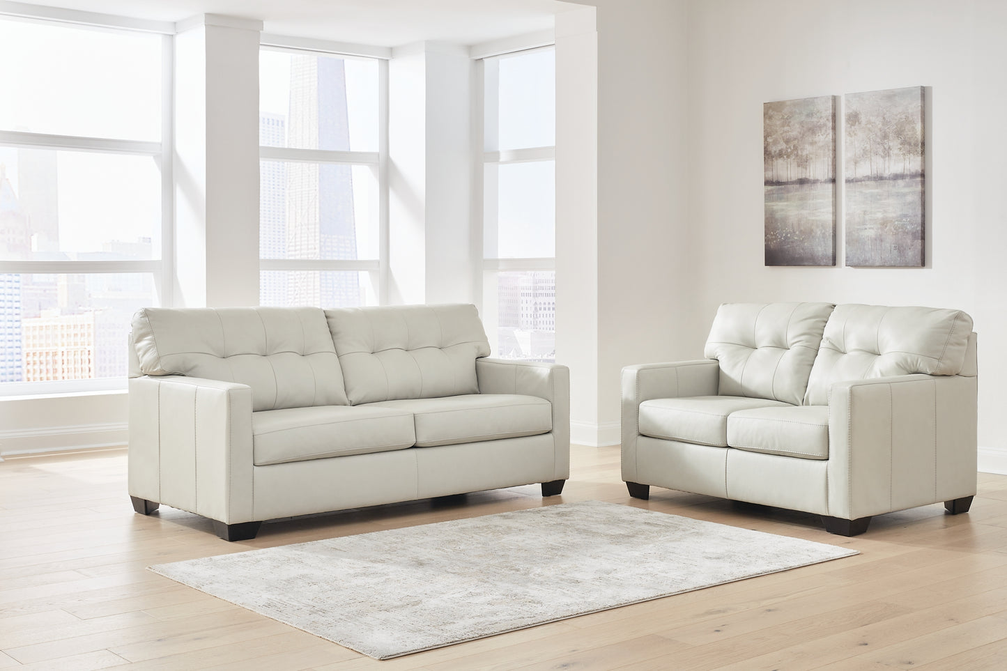 Belziani Sofa, Loveseat, Oversized Chair and Ottoman