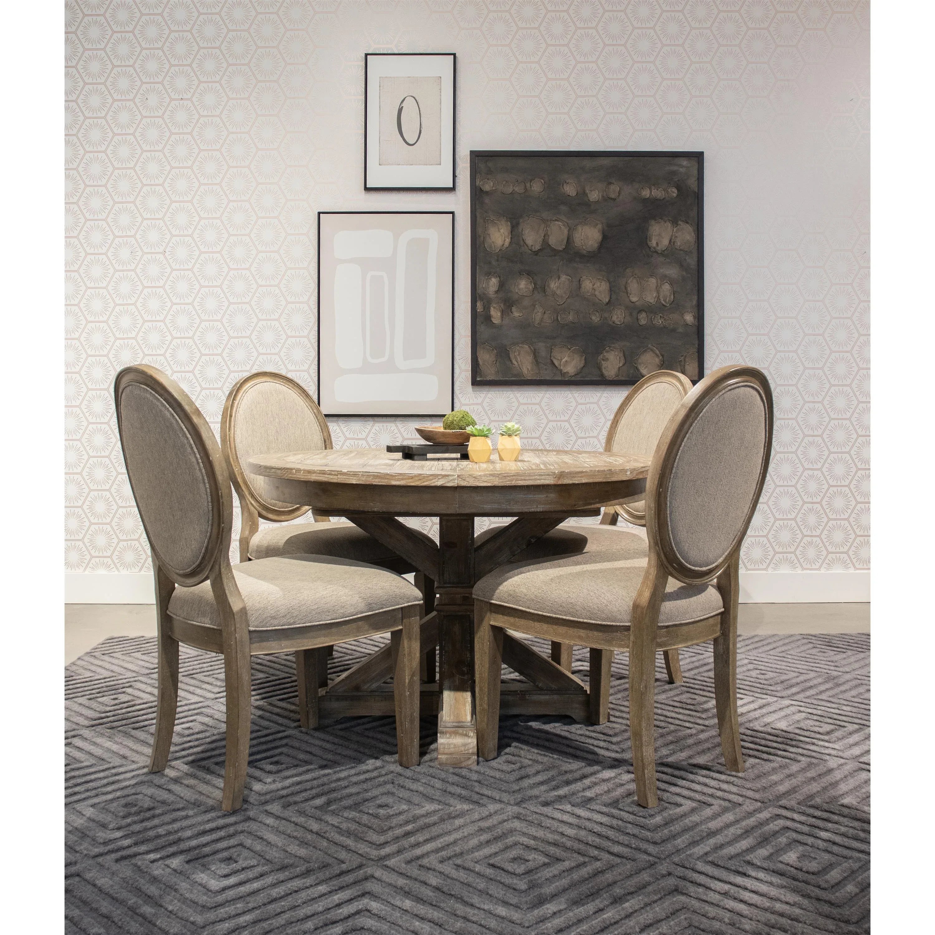 Sonora Uph Oval Side Chair 2in Riverside Furniture Dining