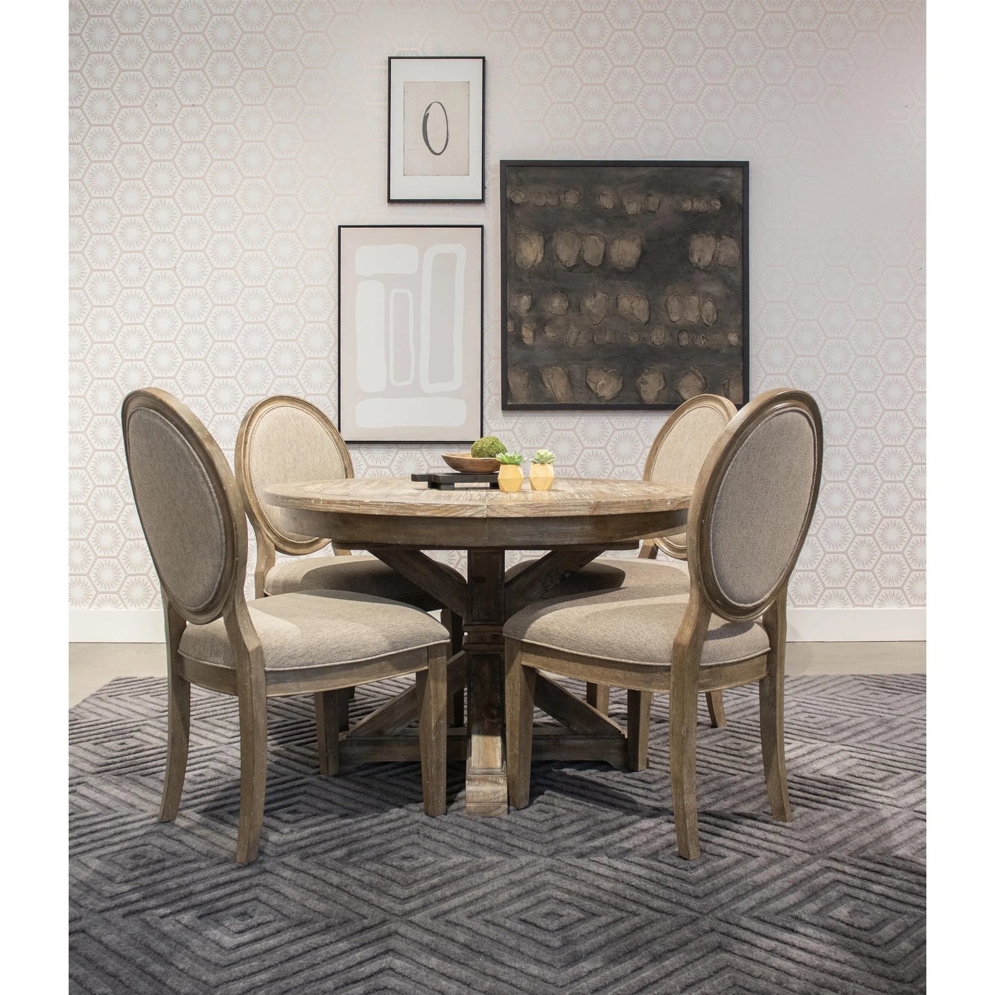 Sonora Uph Oval Side Chair 2in Riverside Furniture Dining