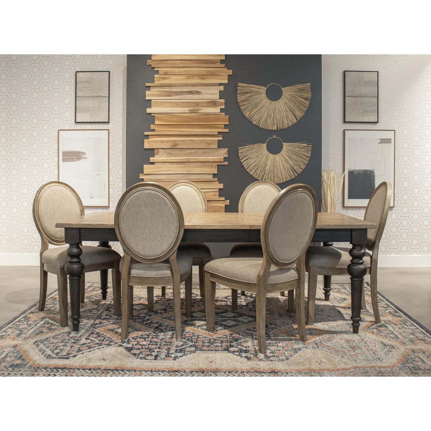 Sonora Uph Oval Side Chair 2in Riverside Furniture Dining
