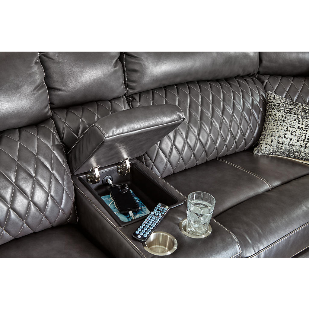 Samperstone 6-Piece Power Reclining Sectional Signature Design by Ashley® Living Room