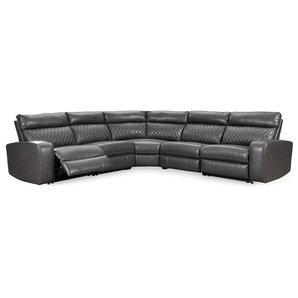 Samperstone 5-Piece Power Reclining Sectional Signature Design by Ashley® Living Room