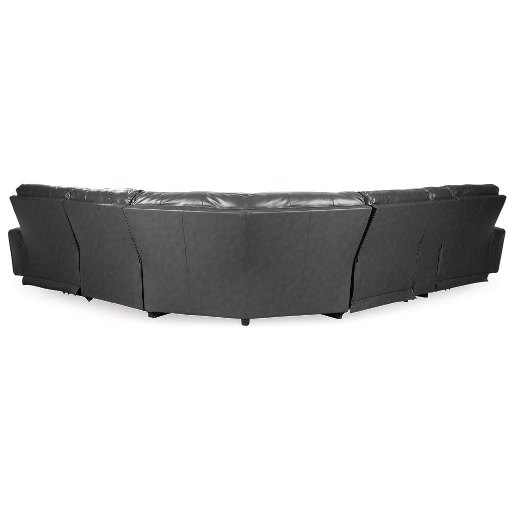 Samperstone 6-Piece Power Reclining Sectional Signature Design by Ashley® Living Room