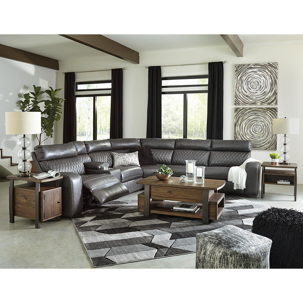 Samperstone 6-Piece Power Reclining Sectional Signature Design by Ashley® Living Room