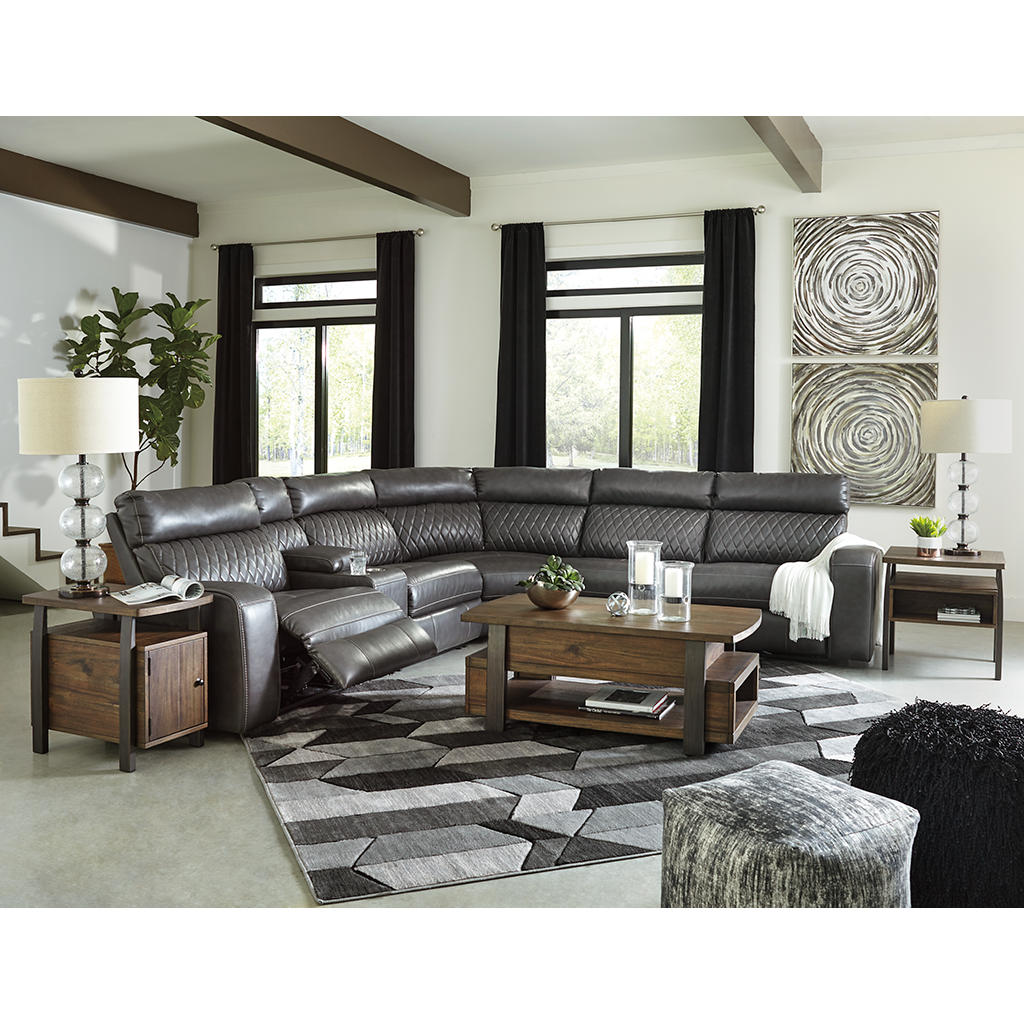 Samperstone 6-Piece Power Reclining Sectional Signature Design by Ashley® Living Room