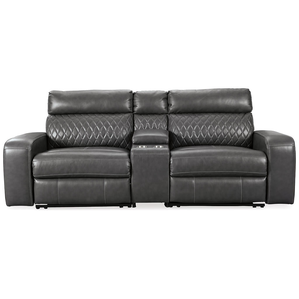 Samperstone 3-Piece Power Reclining Sectional Loveseat Signature Design by Ashley® Living Room