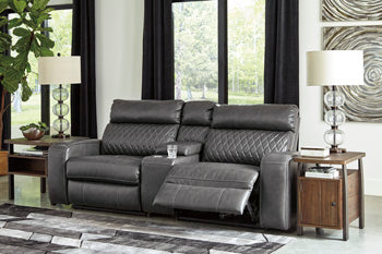 Samperstone 3-Piece Power Reclining Sectional Loveseat Signature Design by Ashley® Living Room