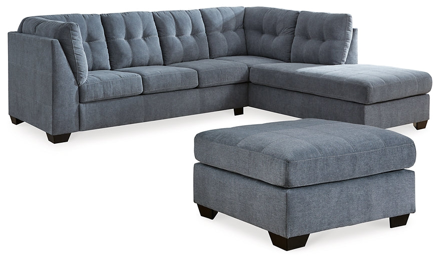 Marleton 2-Piece Sleeper Sectional, Recliner and Oversized Accent Ottoman