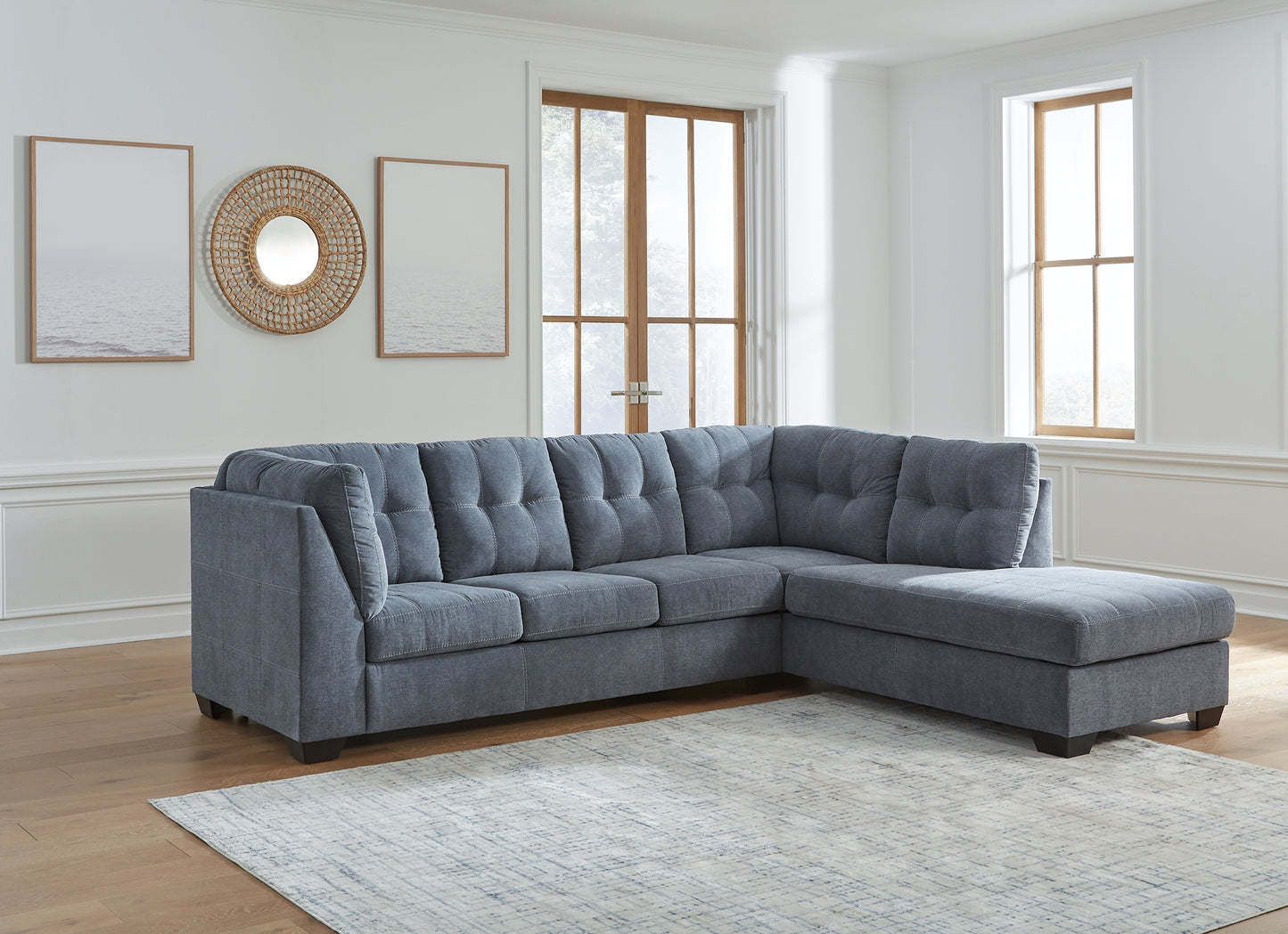 Marleton 2-Piece Sleeper Sectional, Recliner and Oversized Accent Ottoman