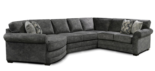 Brantley Left Arm Facing Cuddler — Configure Your Layout, Built in Indiana England Sectional Piece