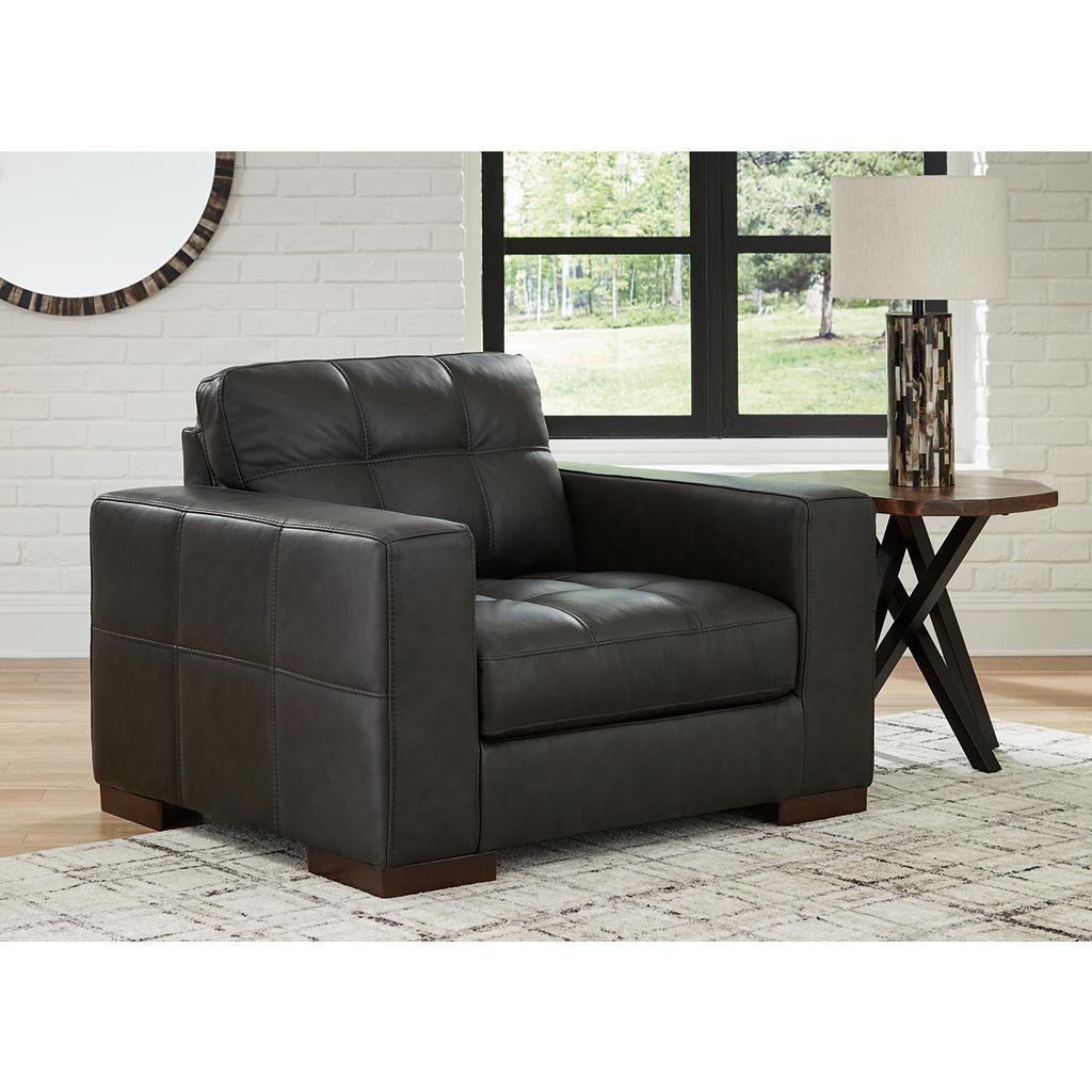 Luigi Sofa, Loveseat, Oversized Chair and Ottoman — Thunder Set Signature Design by Ashley® Uncategorized