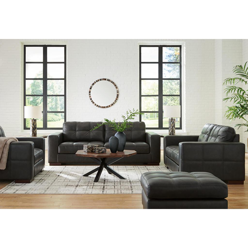 Luigi Sofa, Loveseat, Oversized Chair and Ottoman — Thunder Set Signature Design by Ashley® Uncategorized
