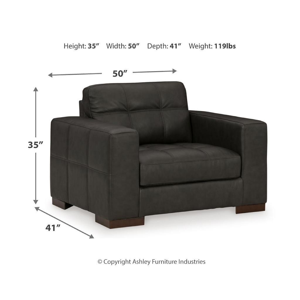 Luigi Sofa, Loveseat, Oversized Chair and Ottoman — Thunder Set Signature Design by Ashley® Uncategorized
