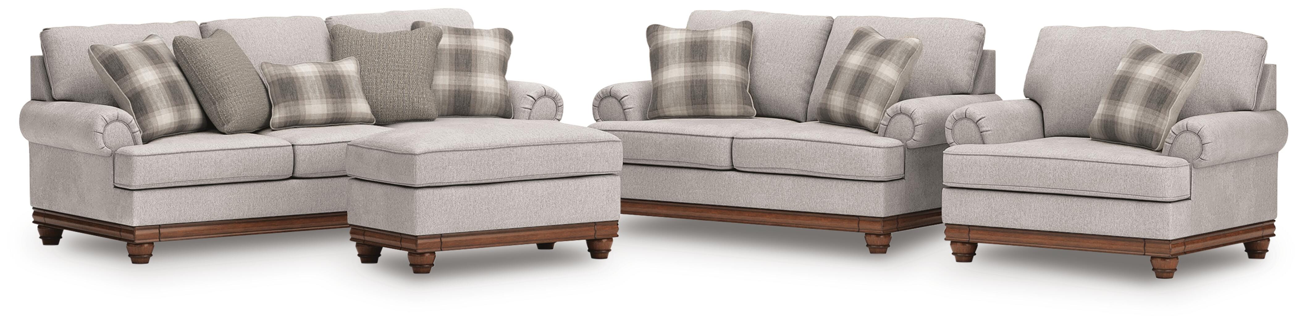 Clearbrooke Sofa, Loveseat, Oversized Chair and Ottoman — 4-Piece Signature Design by Ashley® Living Room