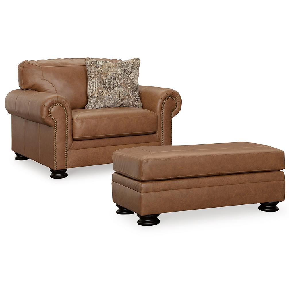Carianna Oversized Chair and Ottoman Package — Caramel Signature Design by Ashley® Uncategorized