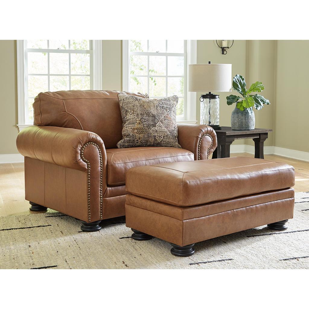 Carianna Oversized Chair and Ottoman Package — Caramel Signature Design by Ashley® Uncategorized