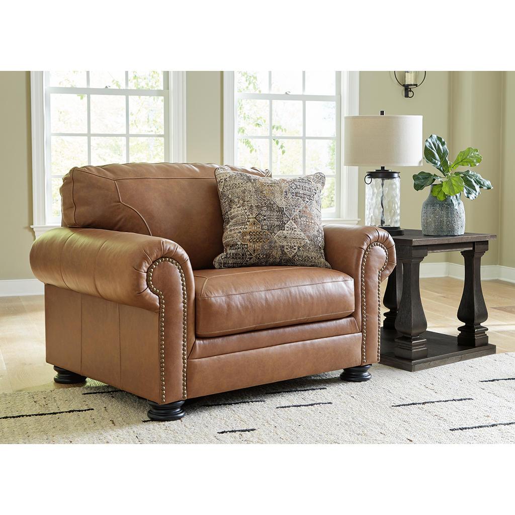 Carianna Oversized Chair and Ottoman Package — Caramel Signature Design by Ashley® Uncategorized