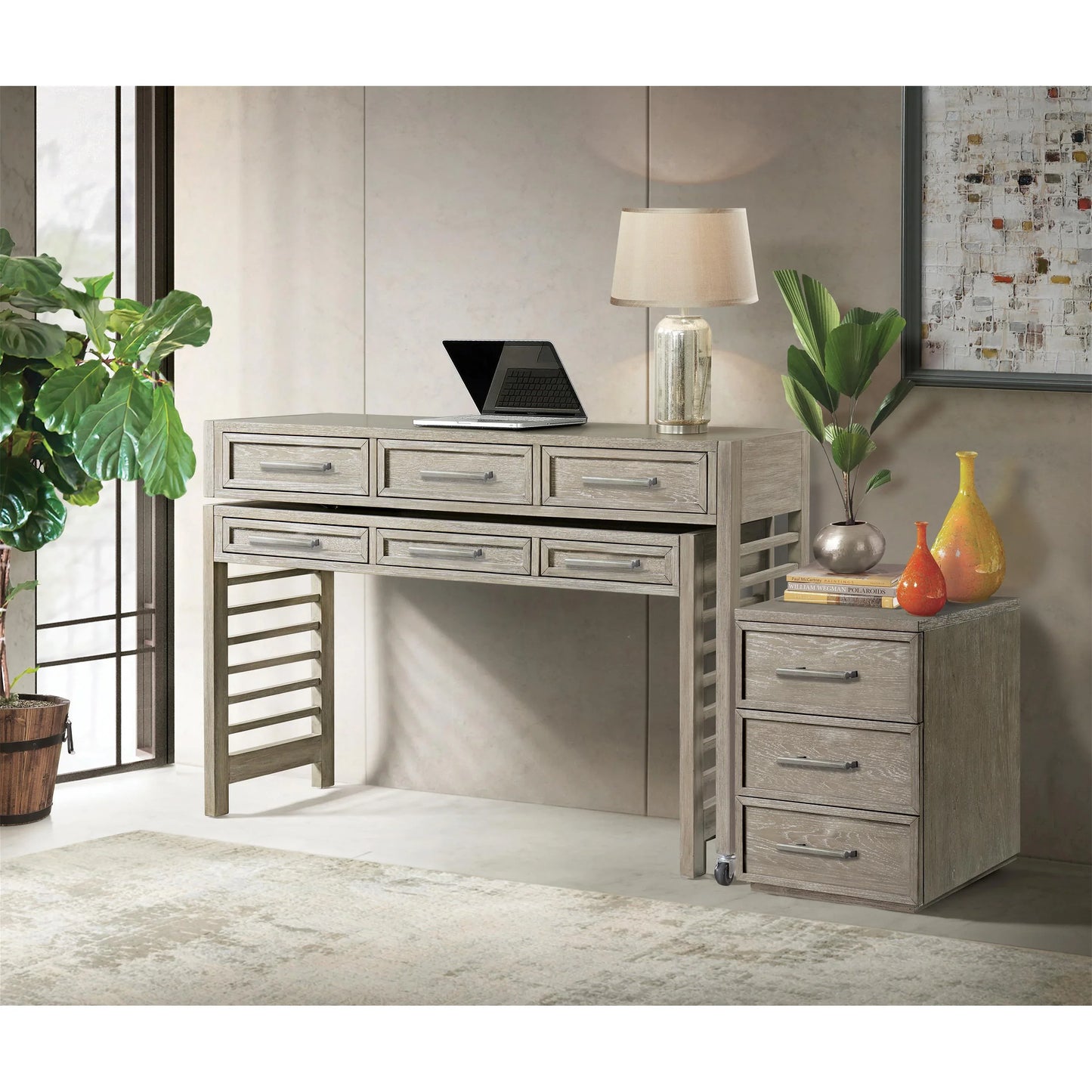 Fresh Perspectives Swivel Desk Riverside Furniture Desks