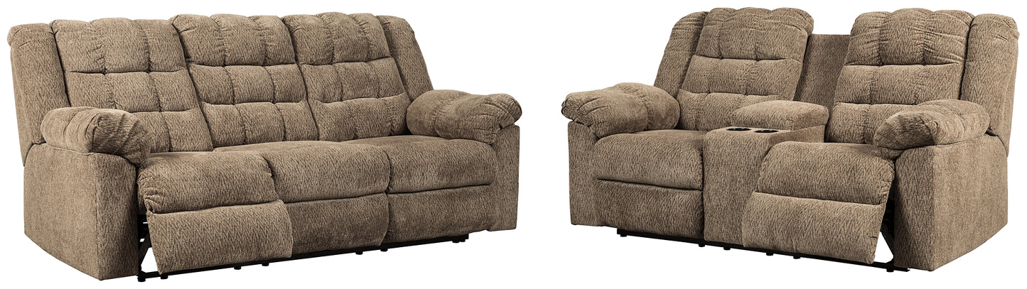 Workhorse Reclining Sofa and Loveseat