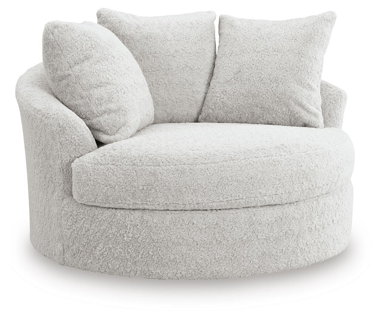Cuddle Plush 3-Piece Sectional, Swivel Chair and Ottoman Signature Design by Ashley® Living Room