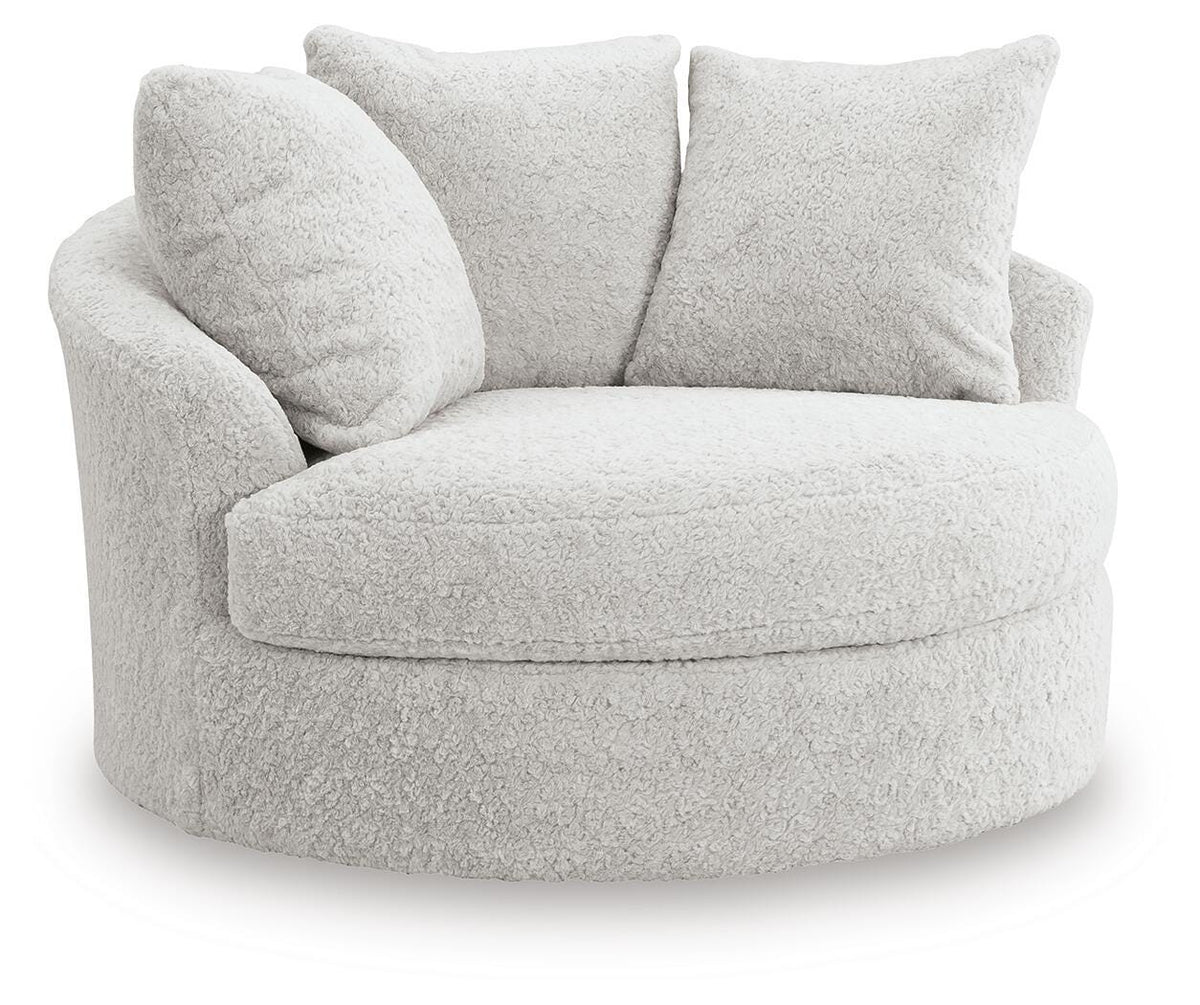 Cuddle Plush 3-Piece Sectional, Swivel Chair and Ottoman Signature Design by Ashley® Living Room