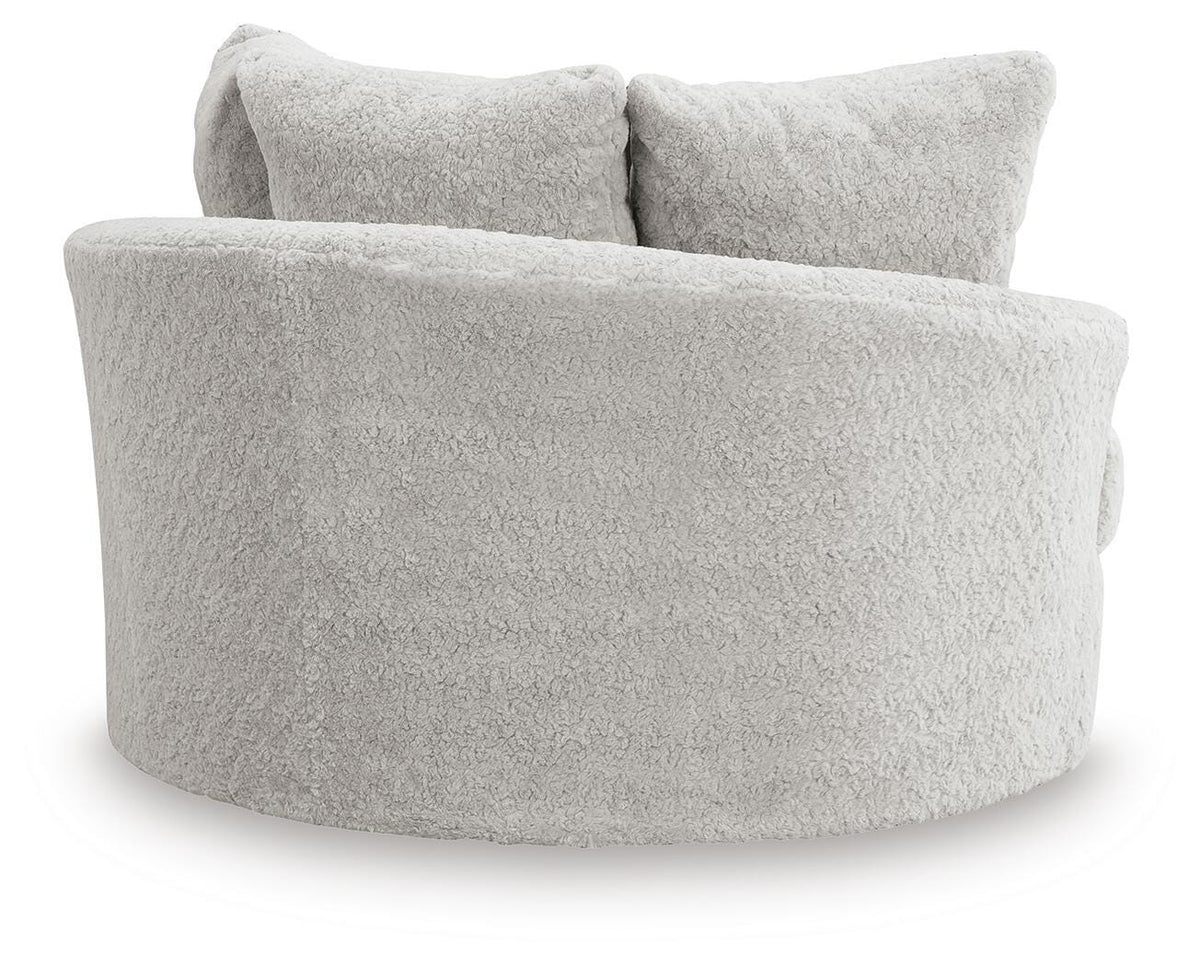 Cuddle Plush 3-Piece Sectional, Swivel Chair and Ottoman Signature Design by Ashley® Living Room