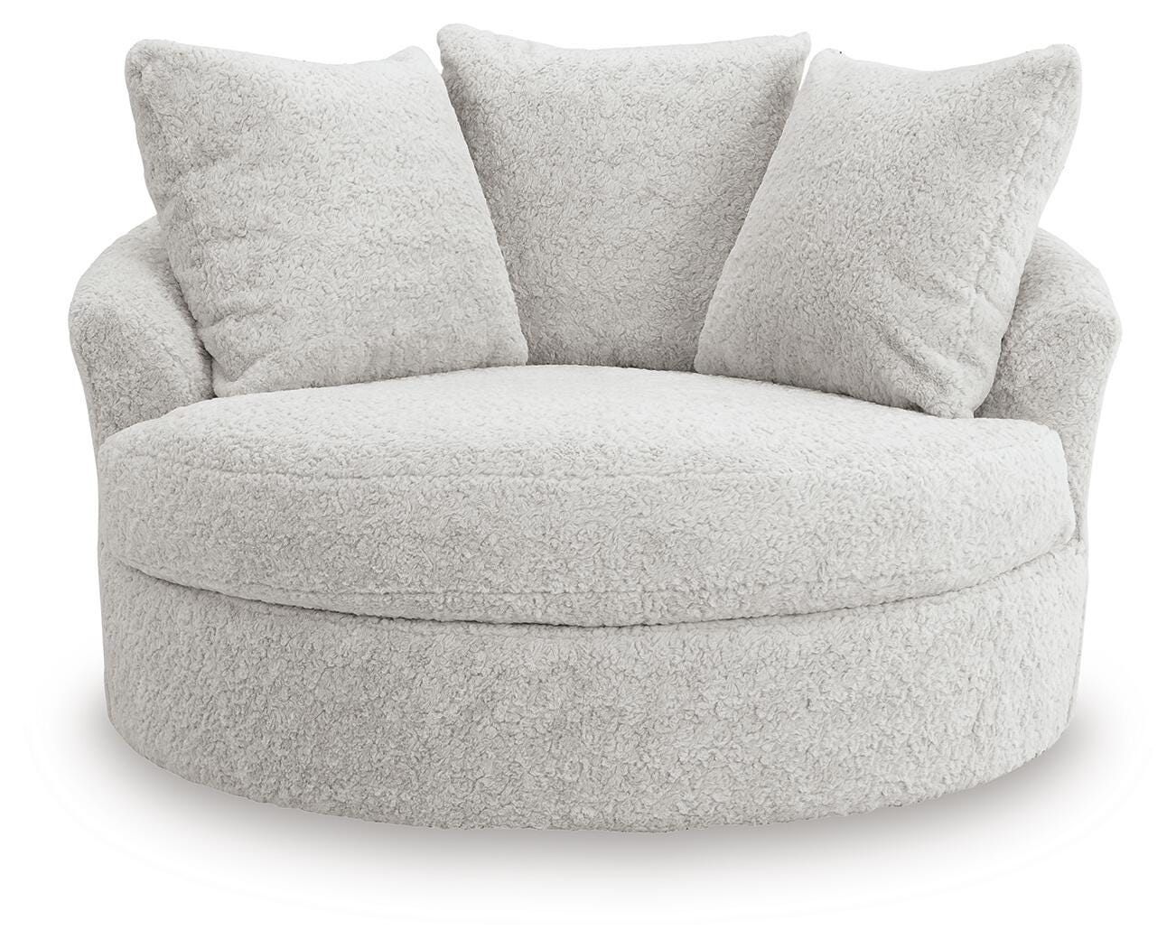 Cuddle Plush 3-Piece Sectional, Swivel Chair and Ottoman Signature Design by Ashley® Living Room