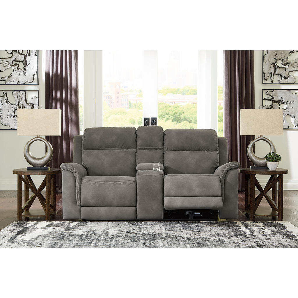 Next-Gen DuraPella Power Reclining Loveseat with Console Signature Design by Ashley® Living Room