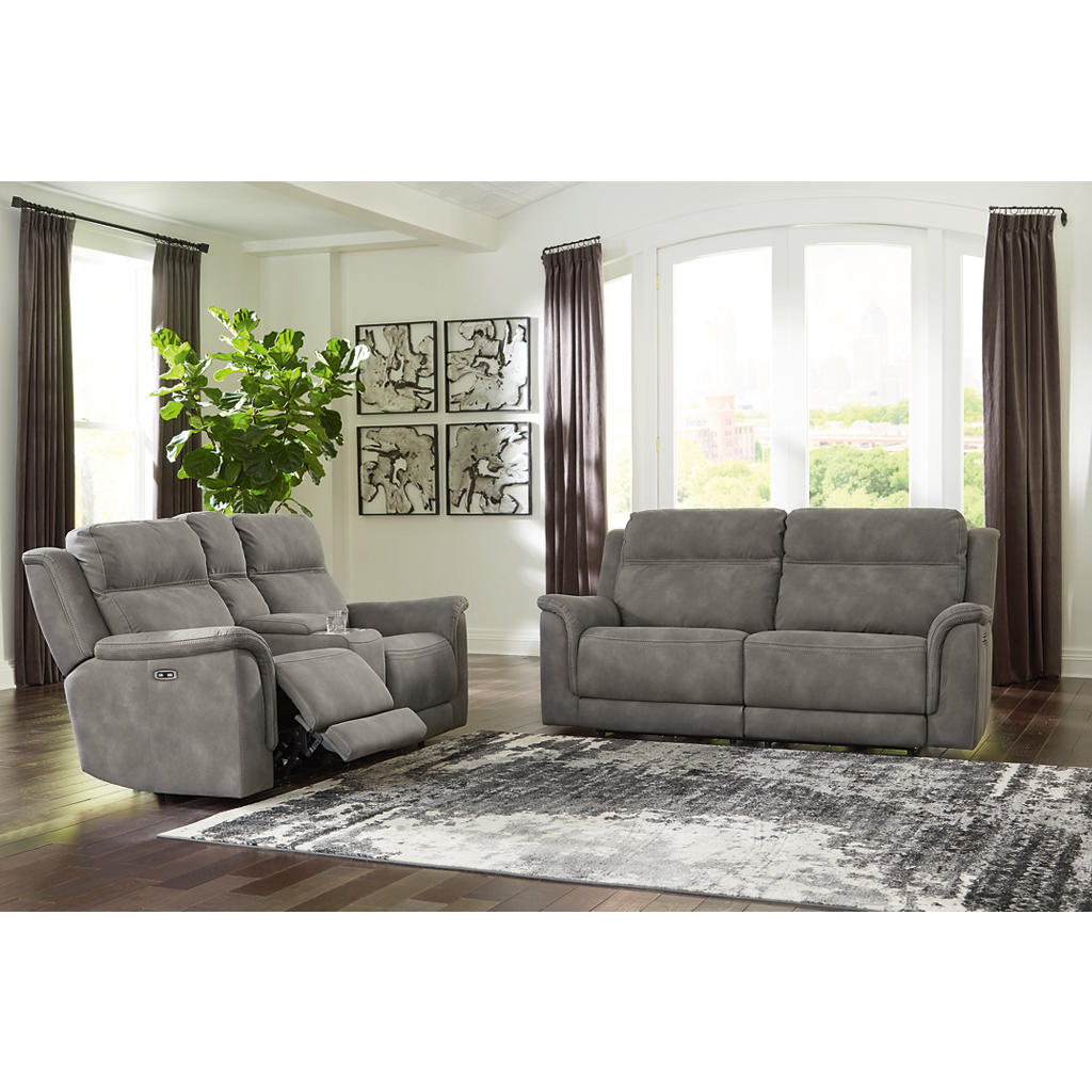 Next-Gen Durapella Power Reclining Sofa and Loveseat — Slate Set U1 Signature Design by Ashley® Uncategorized