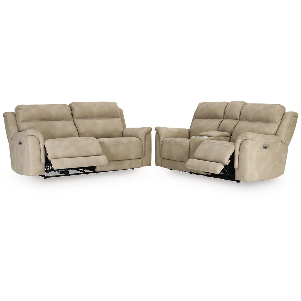 Next-Gen Durapella Power Reclining Sofa and Loveseat — Sand Set U1 Signature Design by Ashley® Uncategorized