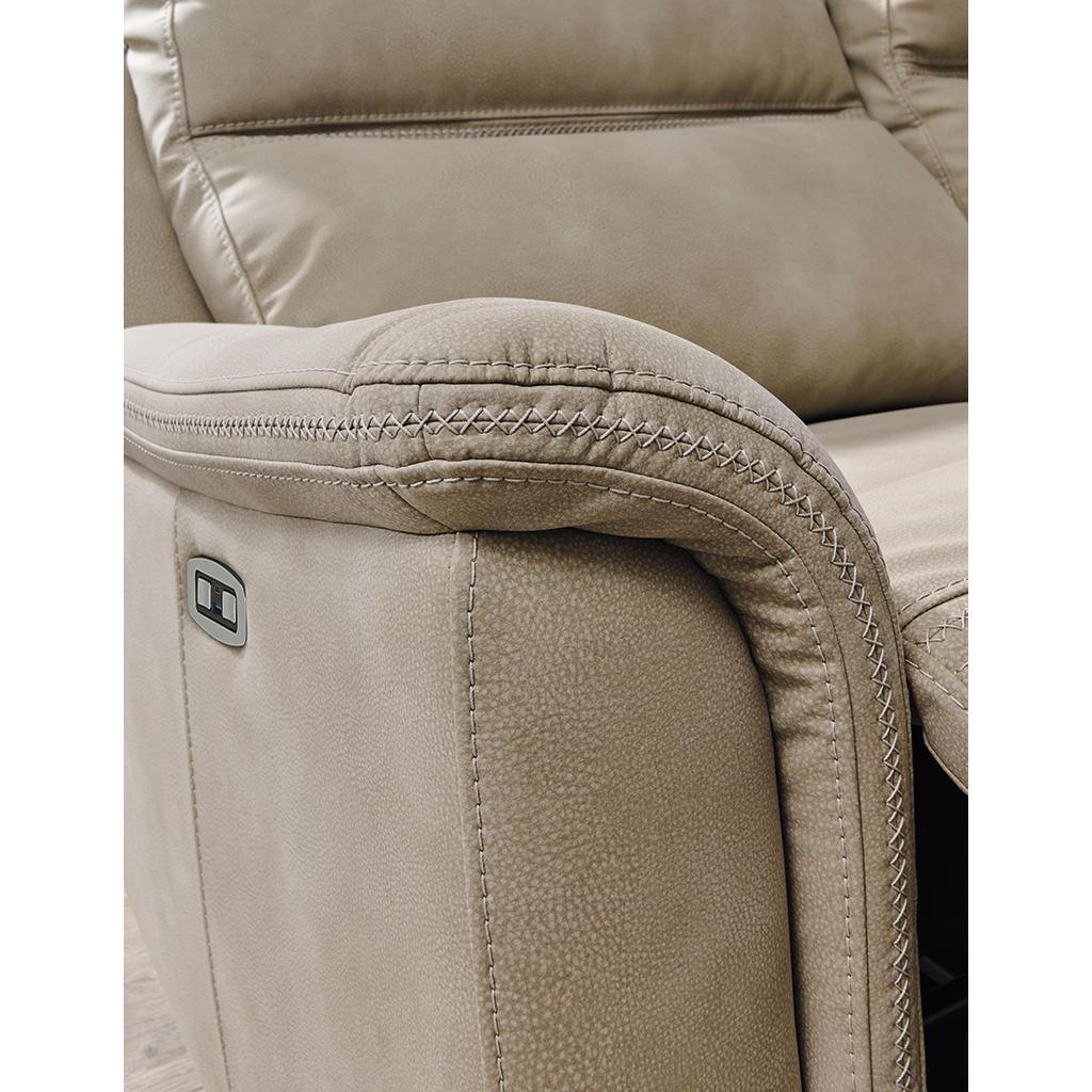 Next-Gen Durapella Console Loveseat — Sand 76-Inch Power Pair Signature Design by Ashley® Furniture