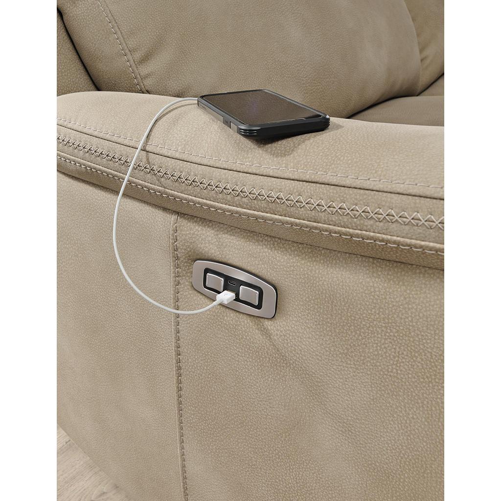 Next-Gen Durapella Power Recliner — Sand 41 Inch Signature Design by Ashley® Furniture