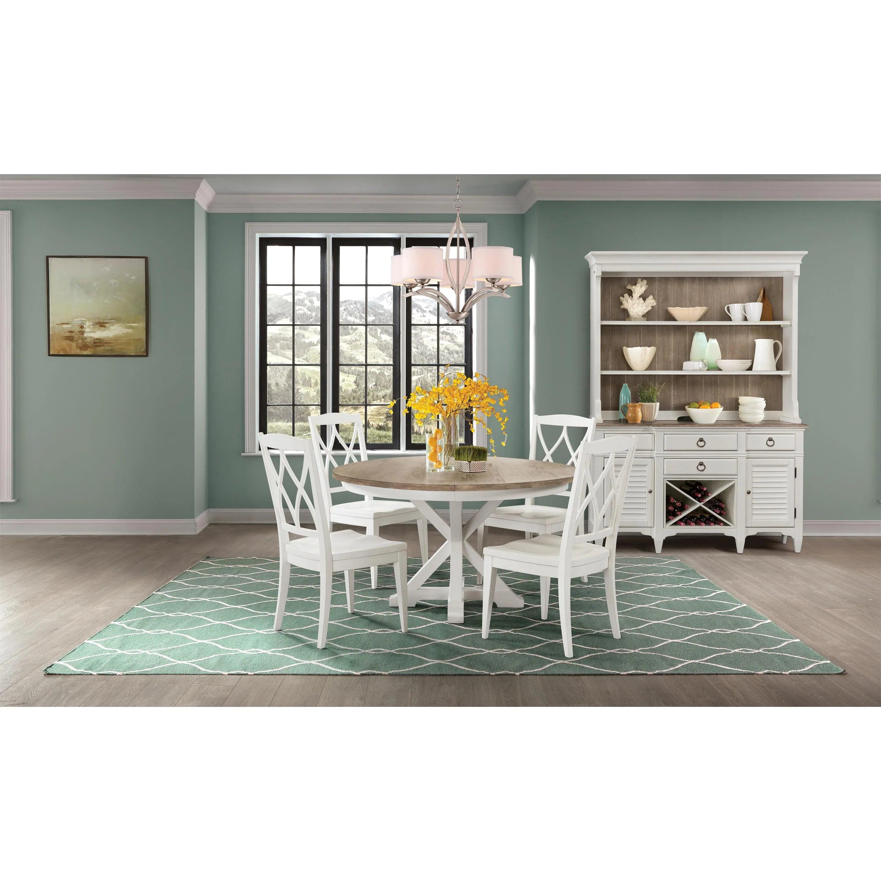 Riverside Myra Xx-bak Side Chair 2in — Paperwhite Riverside Furniture Dining