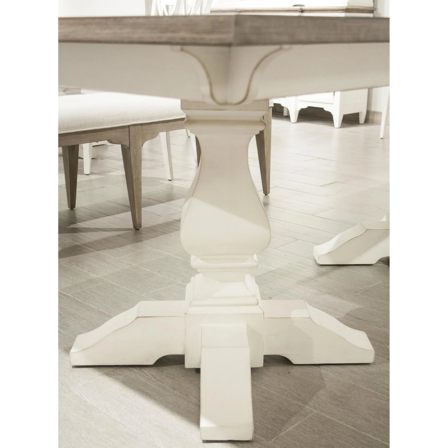 Myra Double Ped Din Tbl-base Riverside Furniture Dining
