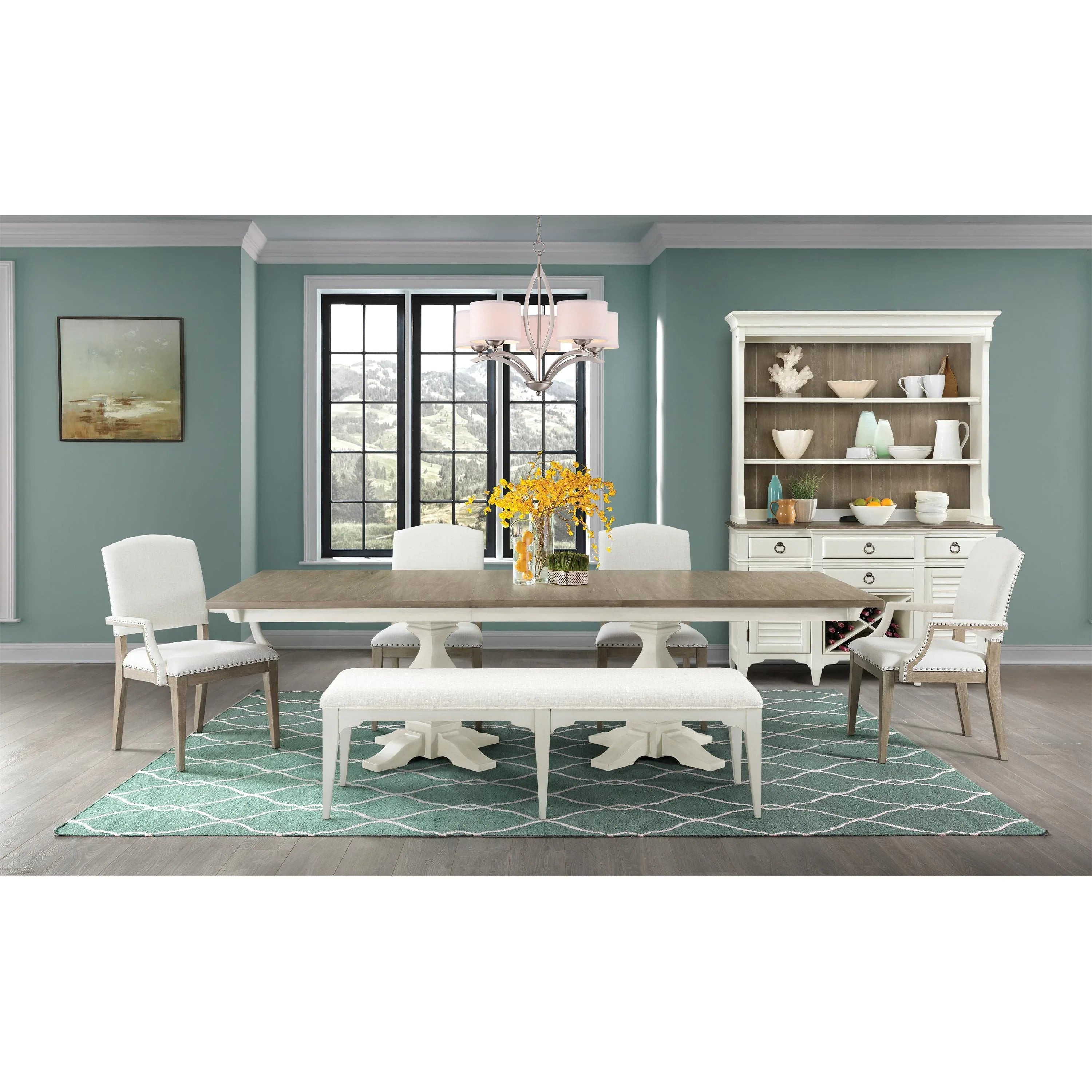 Myra Double Ped Din Tbl-base Riverside Furniture Dining