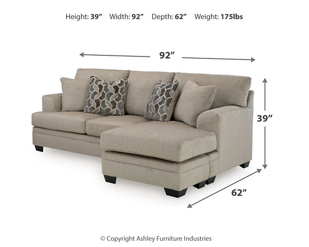 Stonemeade Sofa Chaise, Oversized Chair, and Ottoman